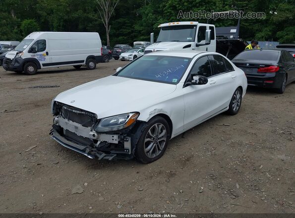55SWF4JB8HU216559 2017 MERCEDES-BENZ C-CLASS White Przód lewy