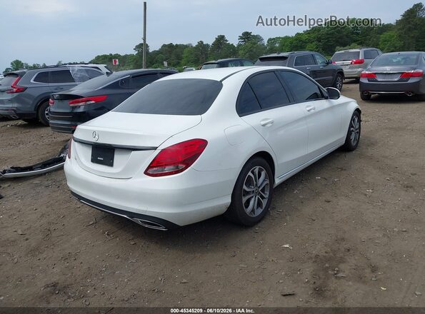 55SWF4JB8HU216559 2017 MERCEDES-BENZ C-CLASS White Tył prawy