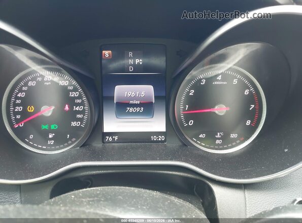 55SWF4JB8HU216559 2017 MERCEDES-BENZ C-CLASS White Widok tylnych siedzeń