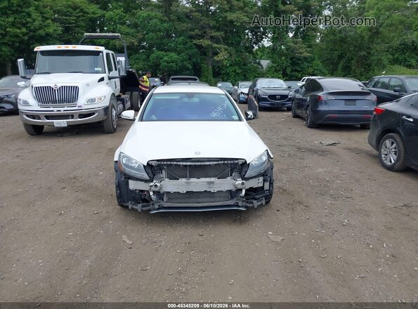 55SWF4JB8HU216559 2017 MERCEDES-BENZ C-CLASS White Widok zestawu wskaźników