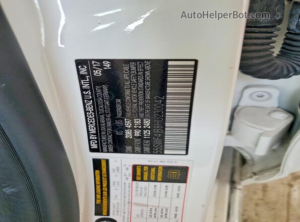 55SWF4JB8HU230042 2017 MERCEDES-BENZ C White 