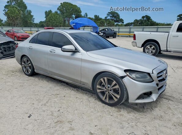 55SWF4JB8JU246411 2018 MERCEDES-BENZ C Silver 