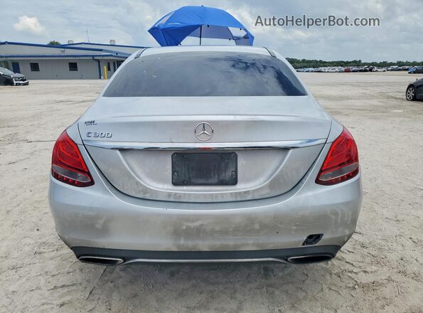 55SWF4JB8JU246411 2018 MERCEDES-BENZ C Silver 