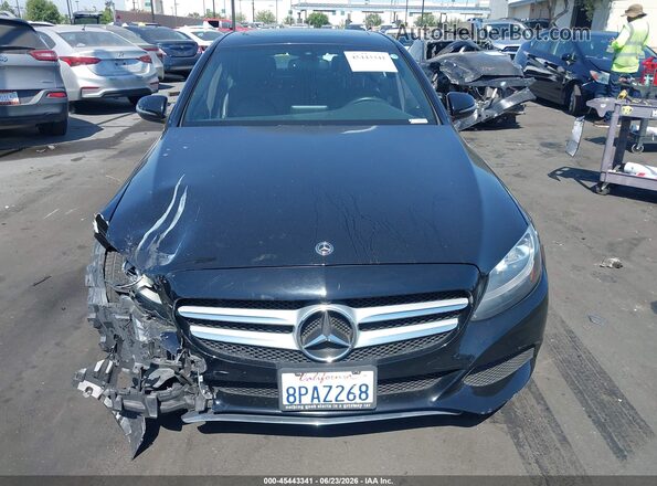 55SWF4JB8JU263080 2018 MERCEDES-BENZ C-CLASS Black უკანა სალონის ხედი