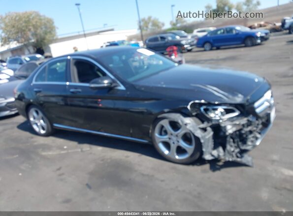 55SWF4JB8JU263080 2018 MERCEDES-BENZ C-CLASS Black სალონის 360-გრადუსიანი ხედი