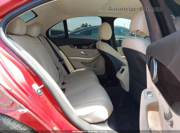 55SWF4JB8JU272264 2018 MERCEDES-BENZ C-CLASS Red Vista de la etiqueta del VIN