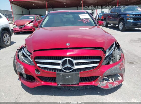 55SWF4JB8JU272264 2018 MERCEDES-BENZ C-CLASS Red Vista del cuadro de instrumentos