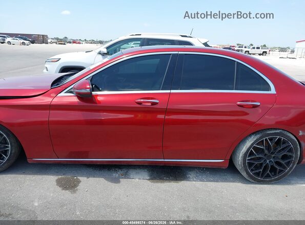 55SWF4JB8JU272264 2018 MERCEDES-BENZ C-CLASS Red Vista interior de 360 grados