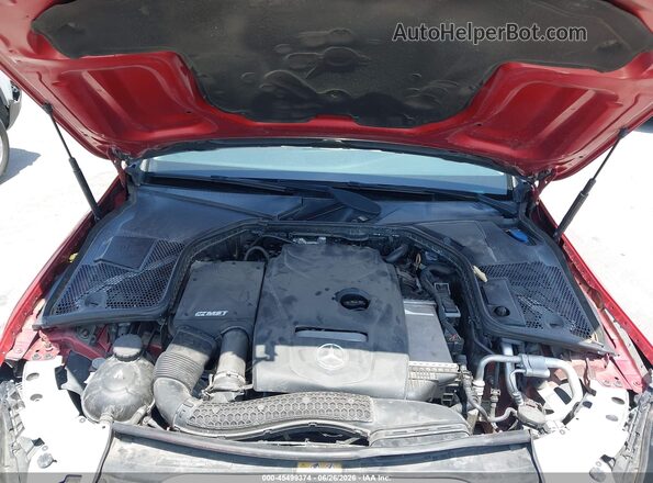 55SWF4JB8JU272264 2018 MERCEDES-BENZ C-CLASS Red Vista trasera