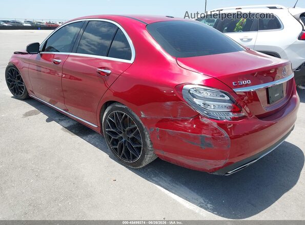 55SWF4JB8JU272264 2018 MERCEDES-BENZ C-CLASS Red 
