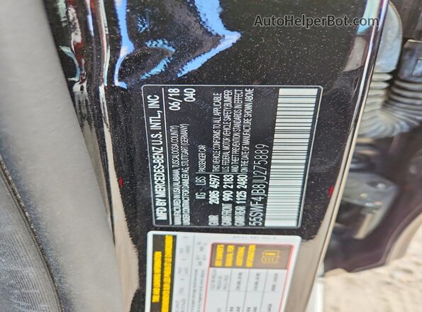 55SWF4JB8JU275889 2018 MERCEDES-BENZ C Black 