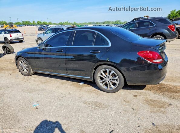 55SWF4JB9GU123337 2016 MERCEDES-BENZ C Black Rear left