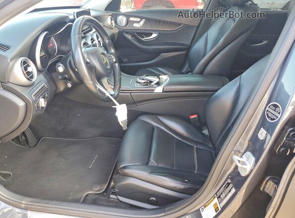 55SWF4JB9GU127632 2016 MERCEDES-BENZ C Black Вид салону спереду