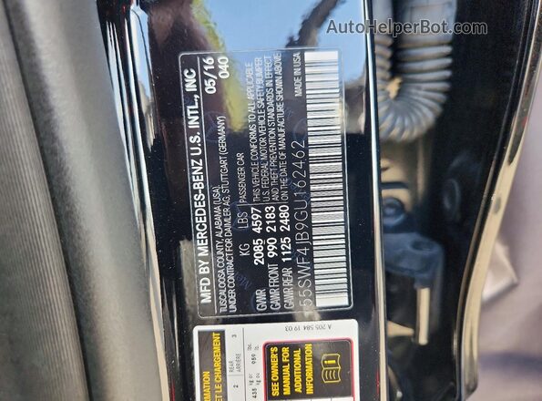 55SWF4JB9GU162462 2016 MERCEDES-BENZ C Black 