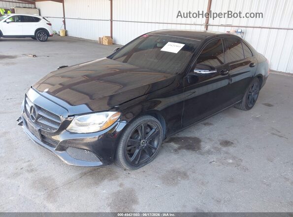 55SWF4JB9HU189646 2017 MERCEDES-BENZ C-CLASS Black Vista tres cuartos delantera izquierda