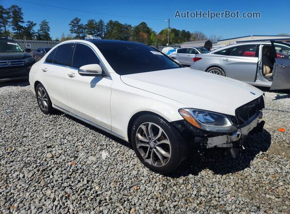 55SWF4JB9HU201858 2017 MERCEDES-BENZ C White წინა მარჯვენა