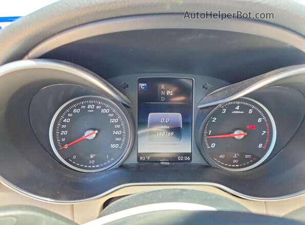 55SWF4JB9HU219633 2017 MERCEDES-BENZ C Black Vista del cuadro de instrumentos