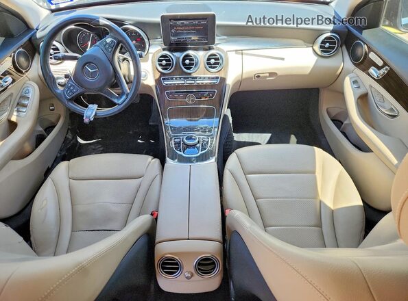 55SWF4JB9HU219633 2017 MERCEDES-BENZ C Black Vista del salpicadero