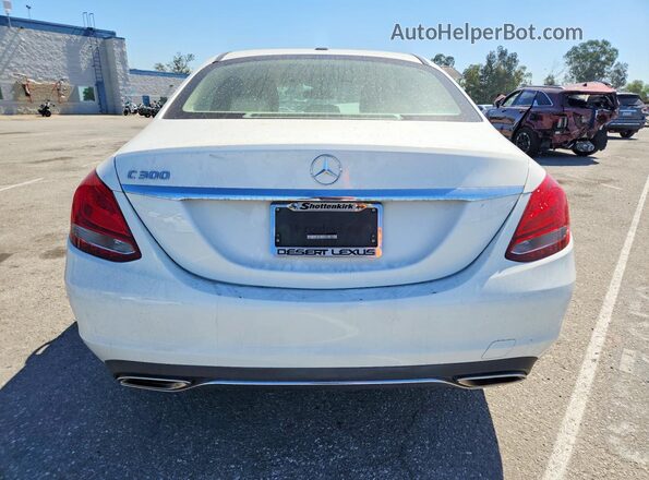 55SWF4JB9HU231863 2017 MERCEDES-BENZ C Белый Вид сзади