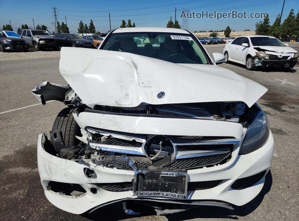 55SWF4JB9HU231863 2017 MERCEDES-BENZ C Белый Вид спереди