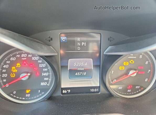 55SWF4JB9HU231863 2017 MERCEDES-BENZ C Белый Вид щитка приборов