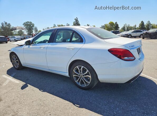 55SWF4JB9HU231863 2017 MERCEDES-BENZ C Белый Задняя левая четверть