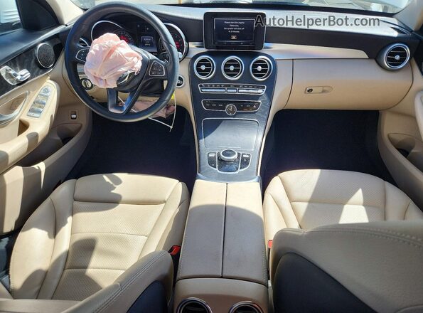 55SWF4JB9HU231863 2017 MERCEDES-BENZ C Белый Вид панели приборов