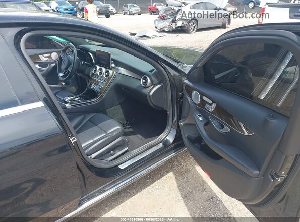 55SWF4JB9JU245137 2018 MERCEDES-BENZ C-CLASS Black Սալոնի դիմացի տեսք