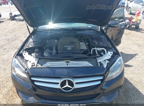 55SWF4JB9JU245137 2018 MERCEDES-BENZ C-CLASS Black Հետևի տեսք