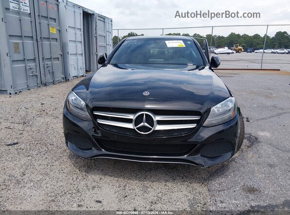 55SWF4JB9JU245137 2018 MERCEDES-BENZ C-CLASS Black Սարքավորումների վահանակի տեսք