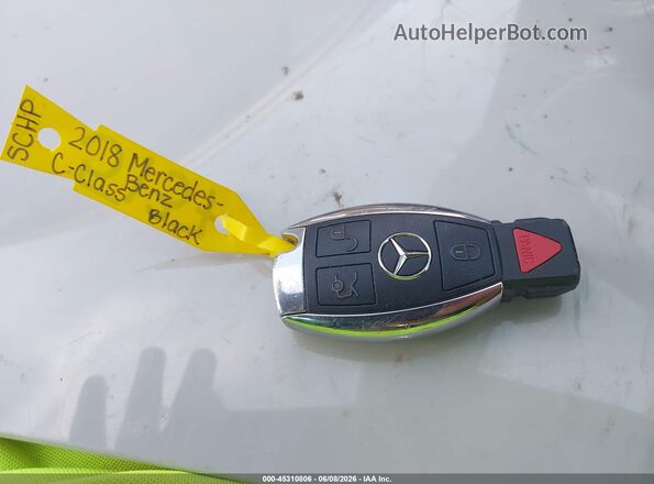 55SWF4JB9JU245137 2018 MERCEDES-BENZ C-CLASS Black Առջևի վահանակի տեսք