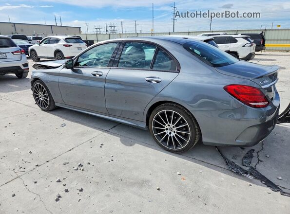 55SWF4JB9JU257983 2018 MERCEDES-BENZ C Серый Задняя левая четверть