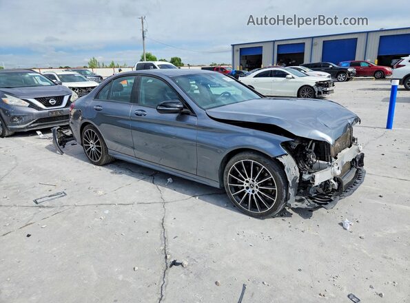 55SWF4JB9JU257983 2018 MERCEDES-BENZ C Серый Передняя правая четверть
