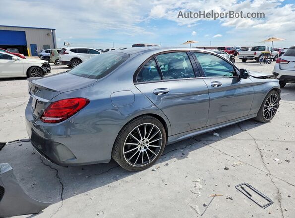 55SWF4JB9JU257983 2018 MERCEDES-BENZ C Серый Задняя правая четверть