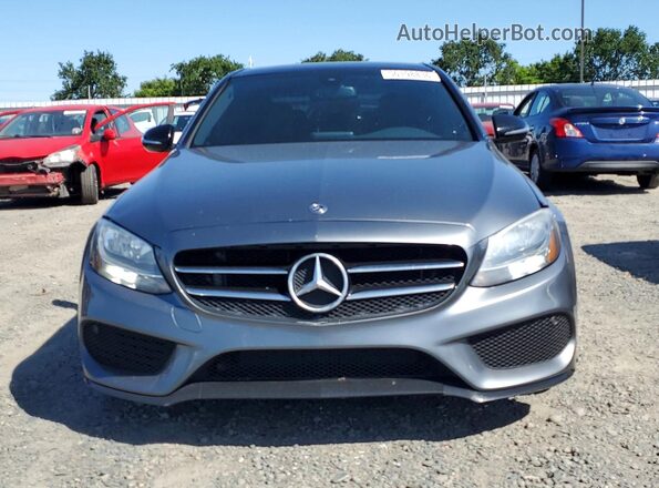 55SWF4JB9JU276307 2018 MERCEDES-BENZ C Gray Vista frontal