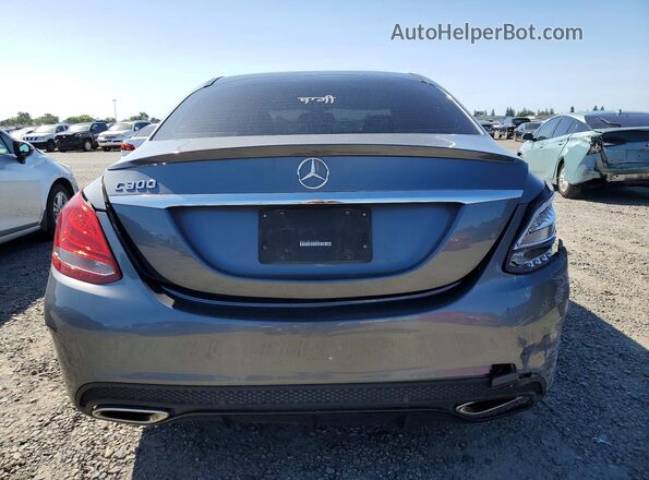 55SWF4JB9JU276307 2018 MERCEDES-BENZ C Gray Vista trasera