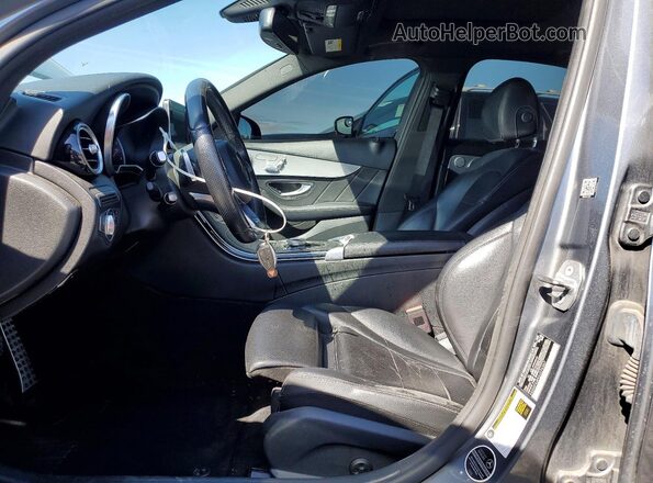 55SWF4JB9JU276307 2018 MERCEDES-BENZ C Gray Vista interior delantera