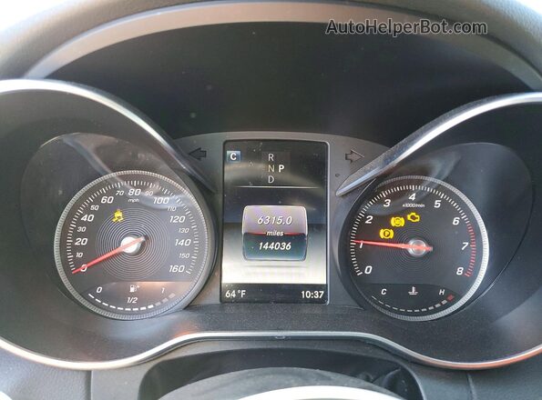 55SWF4JB9JU276307 2018 MERCEDES-BENZ C Gray Vista del cuadro de instrumentos