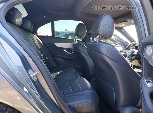 55SWF4JB9JU276307 2018 MERCEDES-BENZ C Gray Vista de los asientos traseros