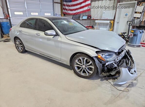 55SWF4JBXGU157416 2016 MERCEDES-BENZ C Silver Передня права чверть