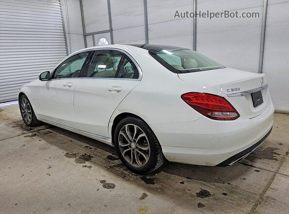 55SWF4JBXGU173017 2016 MERCEDES-BENZ C White Հետևի ձախ