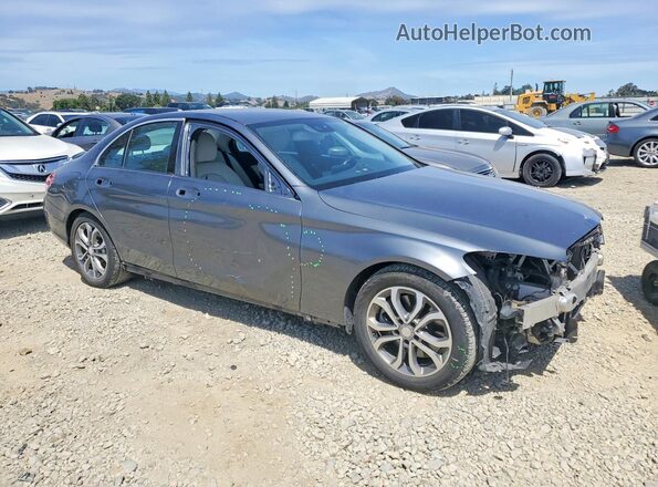55SWF4JBXHU194600 2017 MERCEDES-BENZ C Gray Front right