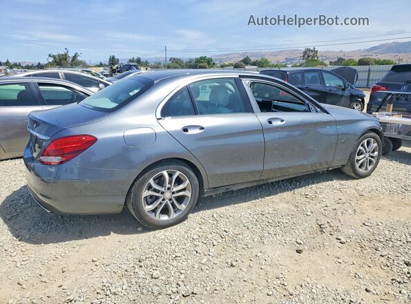55SWF4JBXHU194600 2017 MERCEDES-BENZ C Gray Rear right