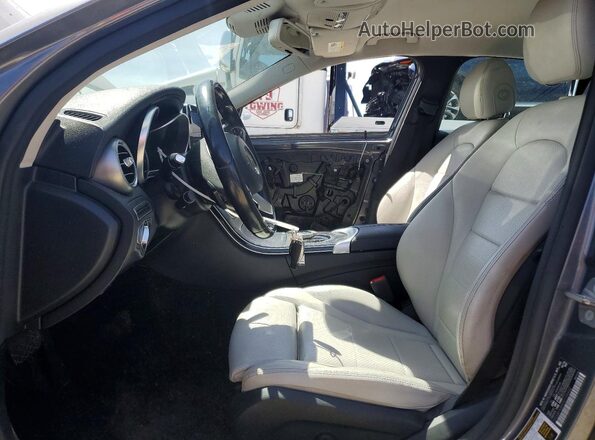 55SWF4JBXHU194600 2017 MERCEDES-BENZ C Gray Front interior view