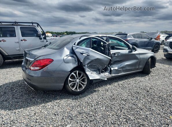 55SWF4JBXHU199618 2017 MERCEDES-BENZ C Gray Tył prawy