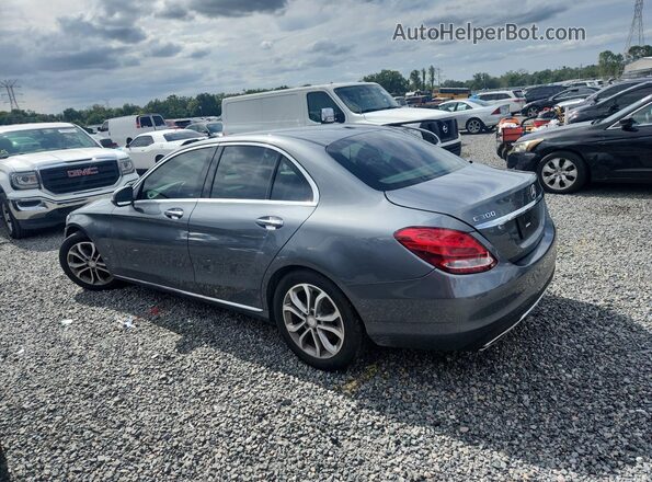 55SWF4JBXHU199618 2017 MERCEDES-BENZ C Gray Tył lewy