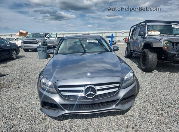 55SWF4JBXHU199618 2017 MERCEDES-BENZ C Gray Widok z przodu