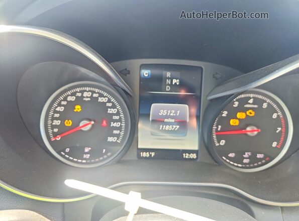 55SWF4JBXHU204073 2017 MERCEDES-BENZ C Серый Вид щитка приборов