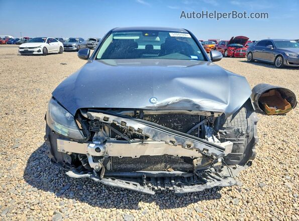 55SWF4JBXHU204073 2017 MERCEDES-BENZ C Серый Вид спереди