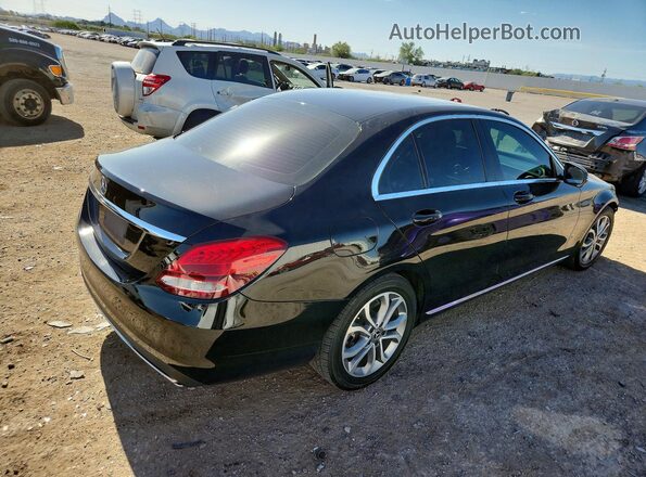 55SWF4JBXHU217986 2017 MERCEDES-BENZ C Black Trasero derecho
